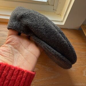 Vintage Brooks Brothers grey alpaca and wool cap. Made in Italy.